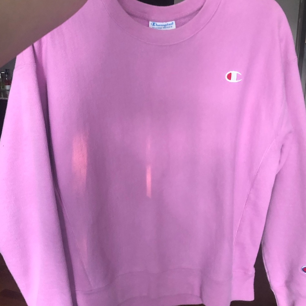 Champion Reverse Weave Pink Crewneck